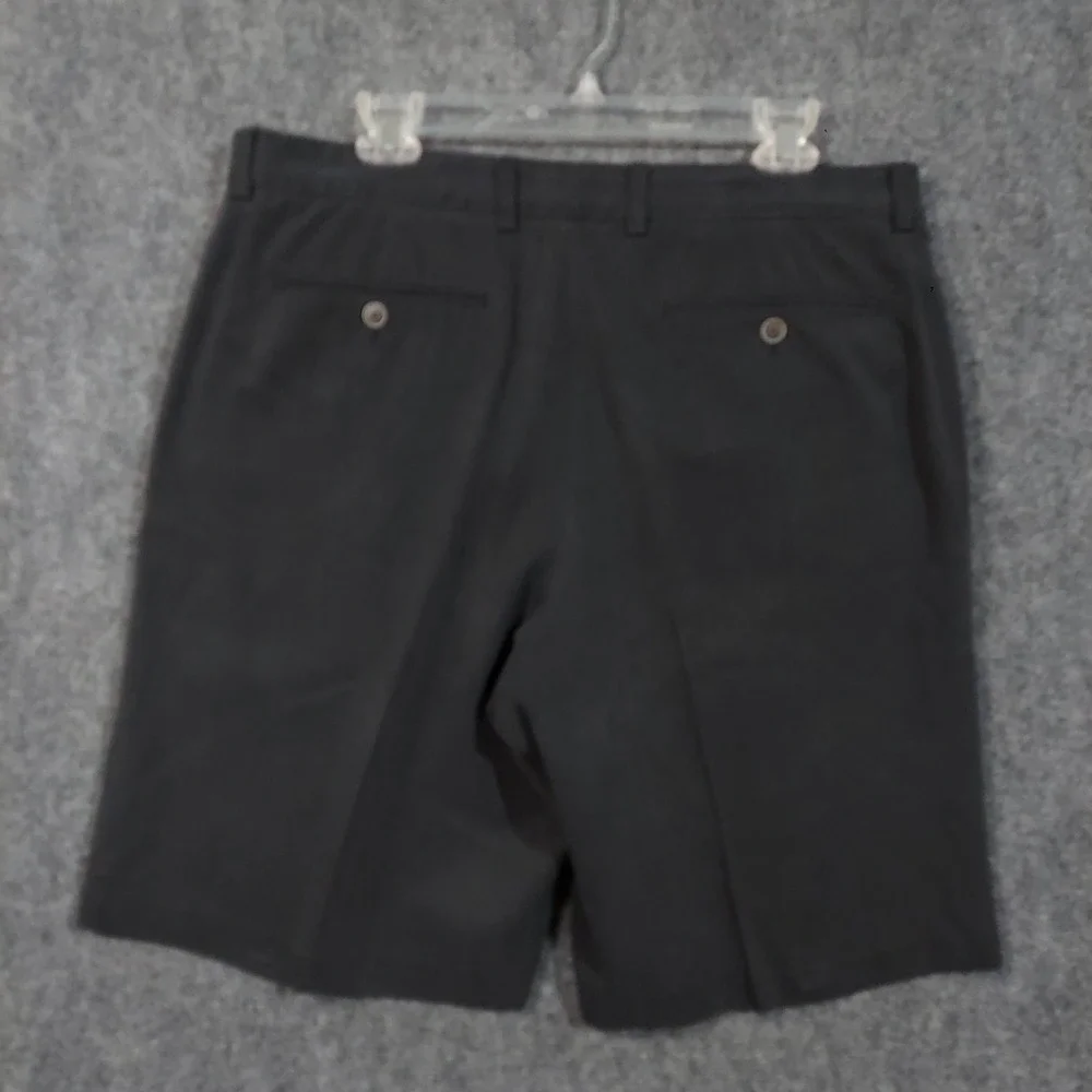 Tommy Bahama Shorts Mens 36 Black Silk Blend Pleated Dress Casual Comfort Luxury